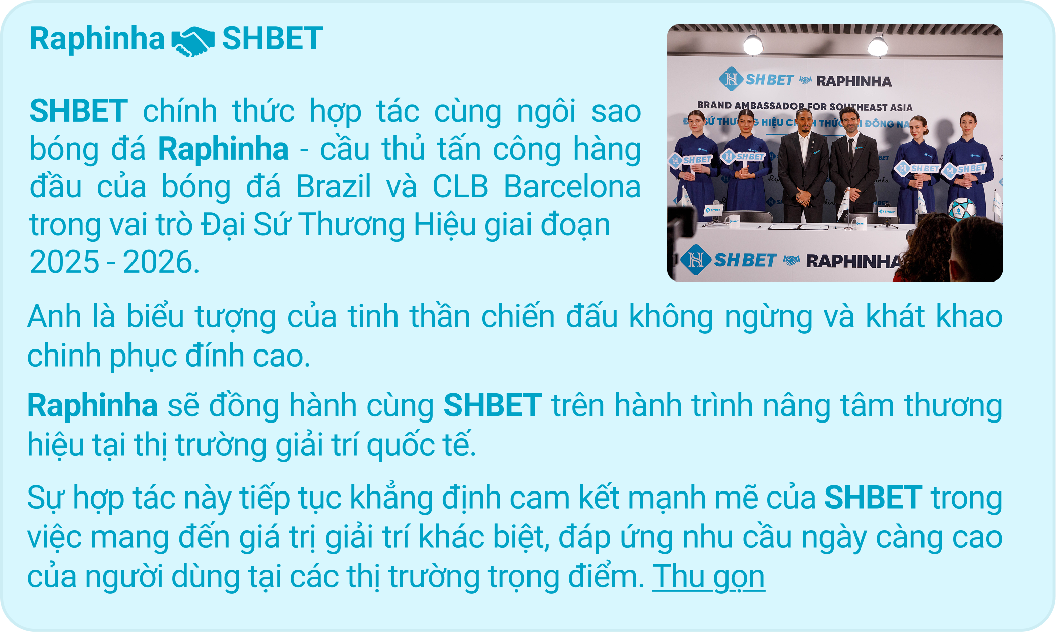 Raphinha SHBET Chi tiết